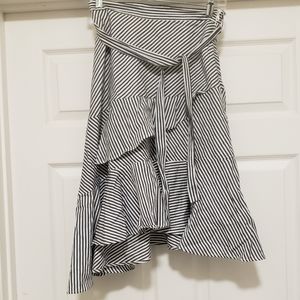 - The  Moon white  gray skirt